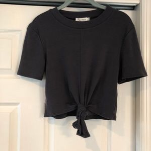 NEW! Knit Crop top with tie front